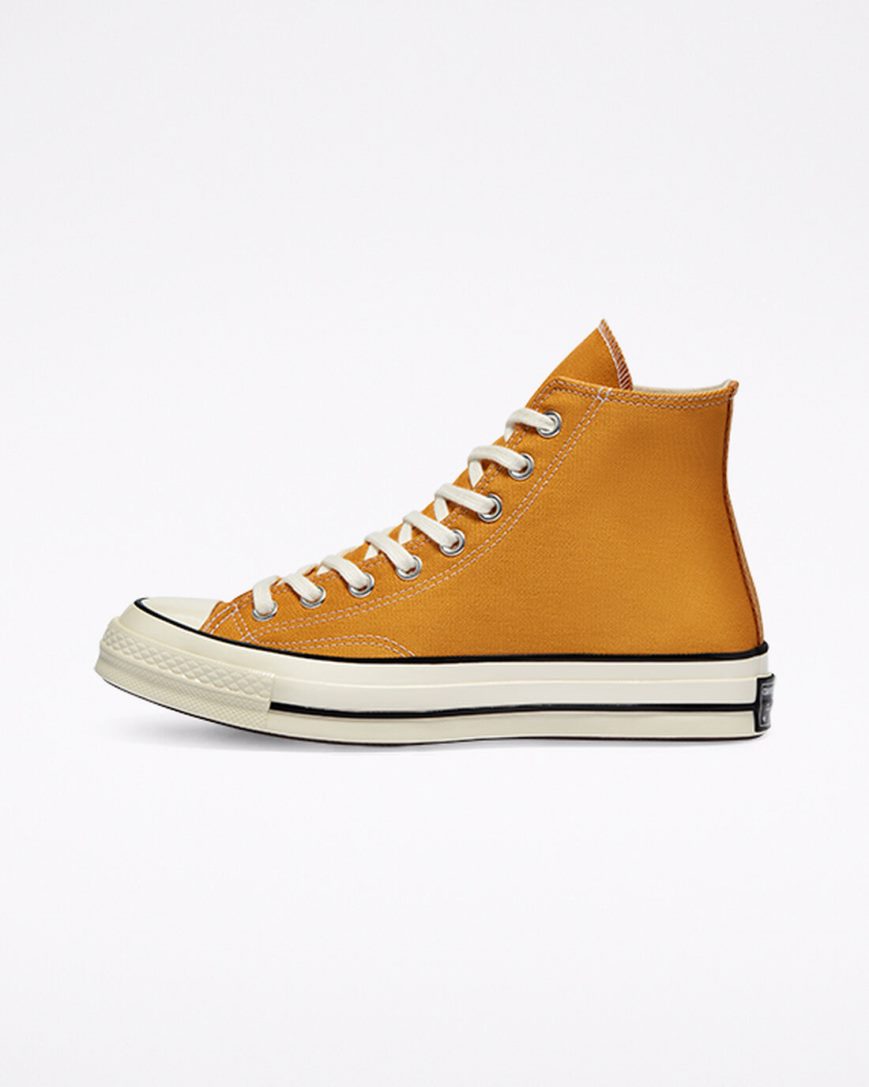 Tenisi Inalti Barbati Converse Chuck 70 Vintage Panza Portocalii Flori Negrii | RO JHPAF834